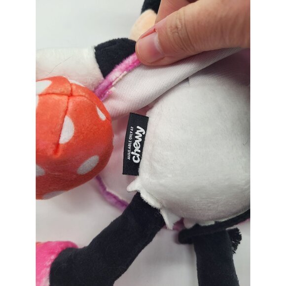 DISNEY x CHEWY Dog Toy Minnie Mouse Easter Bunny Ears Egg Squeaky Plush - Picture 4 of 5
